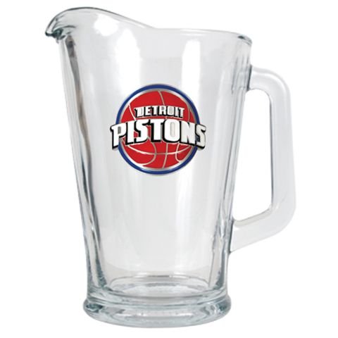 Detroit Pistons Large Glass Beer Pitcher