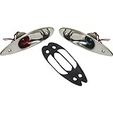 SeaSense Tear Drop Run Lights Stainless Steel-Pair