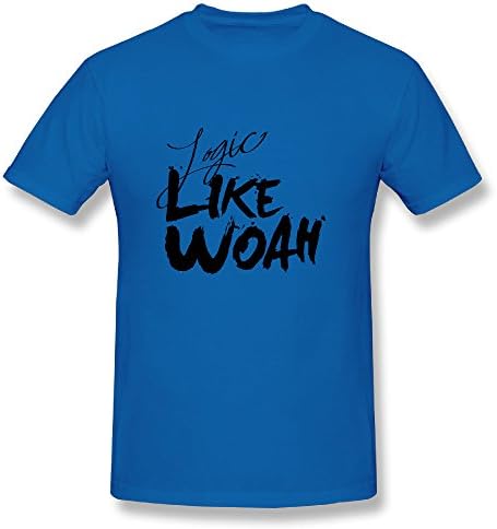 Jonesseller Men's Personalized Shirts Logic Like Woah L RoyalBlue