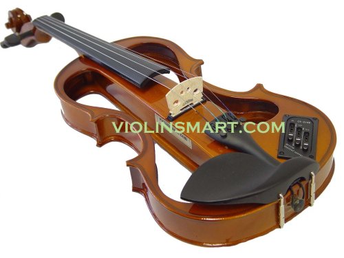 ViolinSmart Solid Wood Electric Silent Violin - Natural Wood