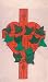 28" X 48" Cross with Ivey Easter Applique Flag