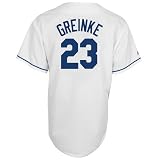 Zack Greinke Jersey: Adult 2010 Majestic Home White Replica #23 Kansas City Royals Jersey