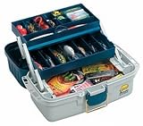 Plano Two Tray Lift Top Tackle Box - Blue Top