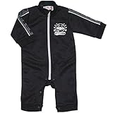 2016年 秋冬 アンパンマン ブリスター素材 ライン入り カバーオールジャージ ブラック◇80cm