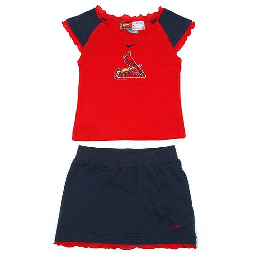 St. Louis Cardinals Toddler Girls Scooter Skirt Set by Nike
