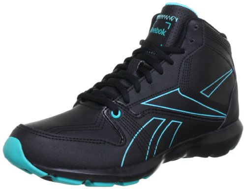 Reebok STUDIO BEAT MID V, Scarpe da camminata donna, Nero (Schwarz (BLACK/SOLID TEAL)), 38.5