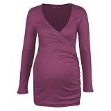 Michael Stars Maternity Surplice Shirred V-Neck