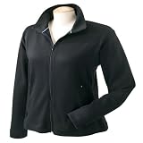 Devon & Jones Sport - Peruvian Pima Ladies' Interlock Full-Zip Jacket, Black, M
