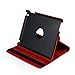 HDE Rotating iPad Case Magnetic Folding Leather Cover Folio Flip Stand for Apple iPad 2 iPad 3 iPad 4 (Orange)