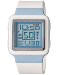 Casio LDF-20-7BV Ladies Poptone White/Blue LED Digital Watch