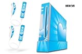 Nintendo Wii Console Skin - Heart Blue