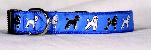 Designer Standard Poodle Dog Collar – Pink Standard Poodle Collar – Large – Made in USA