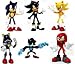 Tomy Gacha Set of 6 Sonic the Hedgehog Buildable 2.5 Inch Mini Figures Sonic, Shadow, Werehog, Metal Sonic, Knuckles Super Sonic_s-1
