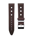 24mm Brown Italian Rubber Ocean Racer Rally Watch Band Strap fits Breitling Bentley & More