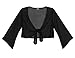 eVogues Plus Size Sexy White Sheer Front Tie Bolero Shrug