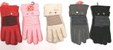 Suede and Microfiber Lined Luxurious Looking One Size Ski Gloves for Women