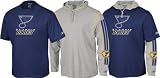 St. Louis Blues -Blue/Grey- Hoodie Tee Combo