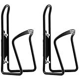 The Friendly Swede Alloy Bicycle Water Bottle Cage (2 Pack), Black