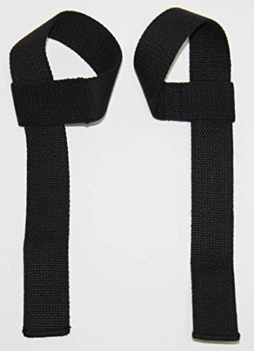 CLAXON Pro Cotton Weightlifting Wrist Wraps, Black