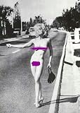Madonna Poster ~ Hitchhiking Nude ~ Warehouse Find! Mistaken for Marilyn Monroe ~ Exclusive U.K. Import ~ 24x33