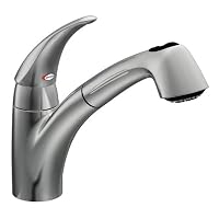 Moen CA7560C extensa Chrome one-handle low arc pullout kitchen faucet