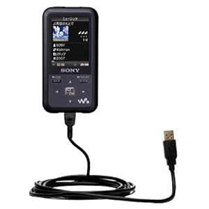 Classic Straight USB Cable for the Sony Walkman NW-S716F with Power Hot Sync and Charge capabilities - uses Gomadic TipExchange Technology