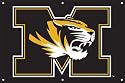 New Large House Flag Banner University of Missouri Tigers Officially Licensed