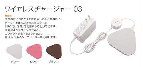 [docomo純正品] ワイヤレスチャージャー03 おくだけ充電 スマートホン充電 スマホ　ASA39112