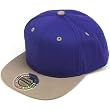100% Cotton Snapback Solid Blank Adjustable Back Baseball Cap Hat Blue Gray