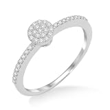 Miore 9ct White Gold 0.19 Carat Diamond Solitaire 