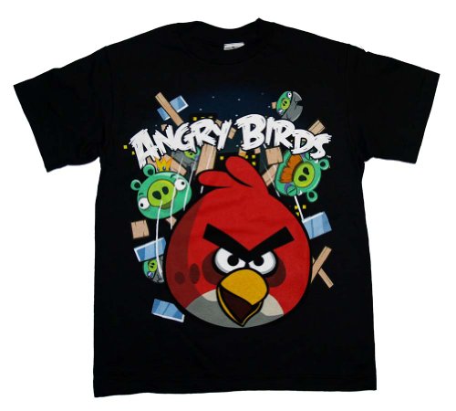 Angry Birds Smash It Red Bird Rovio Mobile Video Game Youth T-Shirt