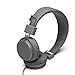 Urbanears Plattan Plus Folding Classic Full Size On-Ear Stereo Headphones with volume control for Apple iPod/iPhone/iPad, Dark Gray