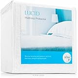 Lucid Premium Hypoallergenic 100% Waterproof Mattress Protector - 15 Year Warranty, King