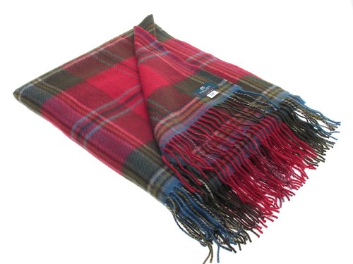 Weathered Maclean of Duart Tartan Lambswool Throw Weathered Maclean of Duart Tartan Lambswool Throw