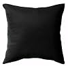 15" Square Outdoor Throw Pillow, 15"SQ, BLACK SUNBRELLA