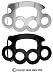 BRASS KNUCKLE BELT BUCKLE
