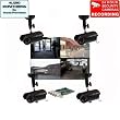 4 Day Night Camera Security Surveillance DVR System with free surveillance warning stickers DVS804MK 1KU