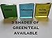 FortySevenGems 100 Pieces Stained Glass Mosaic Tiles 1/2-Inch Green Cathedral Glass