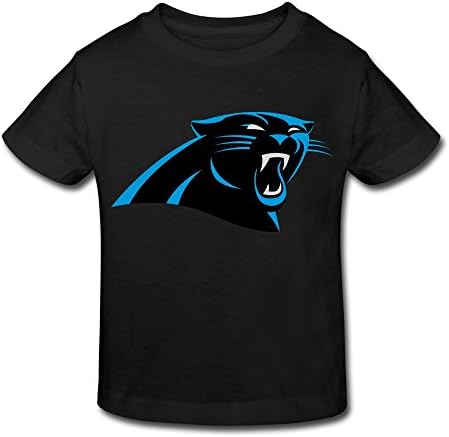 HEJX Toddler Kids Sport Carolina Panthers Logo T Shirts Black Age 4 Toddler