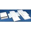 3 White Leather Necklace Jewelry Travel Folder Display Cases