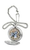 American Kennel Club Men's Miniature Schnauzer Pocket Watch with Chain #D1624