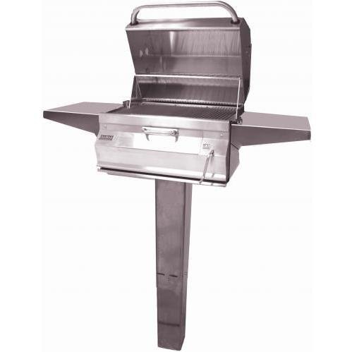 Fire Magic Charcoal 24" Grill with In-Ground Post