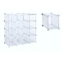 INTERLOCKING Schuhorganizer Schuhaufbewahrung / Steckregalsystem / Schuhschrank / Schuh St�nder Regal - 16 Paar