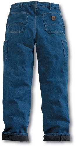 Buy Carhartt® Fleece - lined Denim Dungarees 36 Inseam by CARHARTT