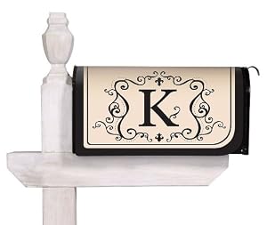 Monogram Magnetic Mailbox Cover - K