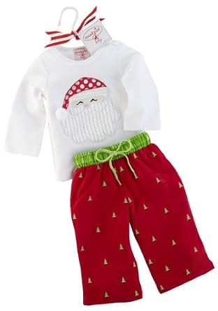 Baby Boy's Santa Tee And Tree Corduroys by Mud Pie