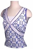 Wimbledon Queensborough Tank-Blue Print