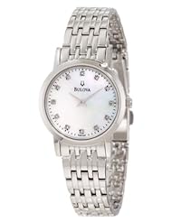 Bulova Womens 96P135 Diamond Dial Bracelet Watch