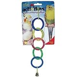 JW Pet Company Activitoy Olympia Rings Small Bird Toy, Colors Vary