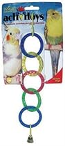 JW Pet Company Activitoy Olympia Rings Small Bird Toy, Colors Vary
